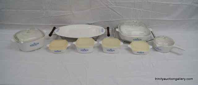 Appraisal: Vintage Corning Ware Cornflower Blue Ovenware SetFrom the estate is