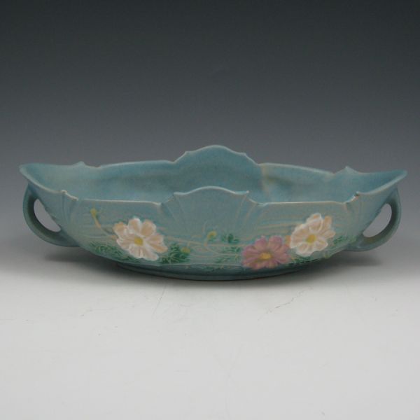 Appraisal: Roseville Cosmos console bowl in blue Marked Roseville USA -