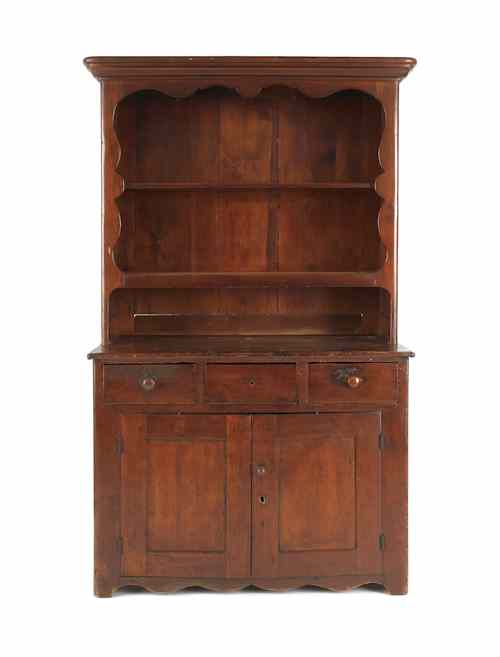 Appraisal: Pennsylvania pine open top cupboard early th c h w