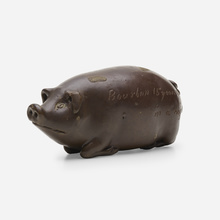 Appraisal: Cornwall and Wallace Kirkpatrick for Anna Pottery PIG FLASK USA