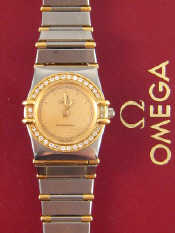 Appraisal: Omega A bi colour yellow metal tests carat gold and