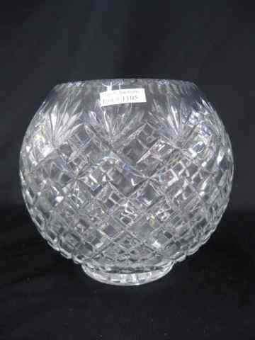 Appraisal: Cut Crystal Rose Bowl diamond fan ''