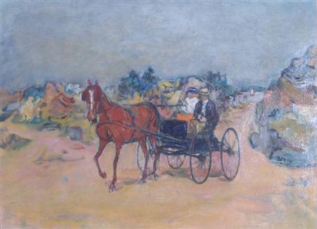 Appraisal: Henry Albert Botkin American - A Carriage Ride Estimate -