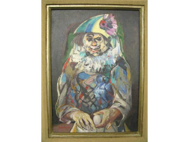 Appraisal: Jon Corbino Oil The Clown well listed artist with label