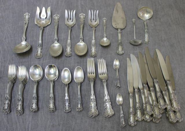 Appraisal: STERLING Gorham Buttercup Flatware Service Buttercup pattern circa Includes dinner