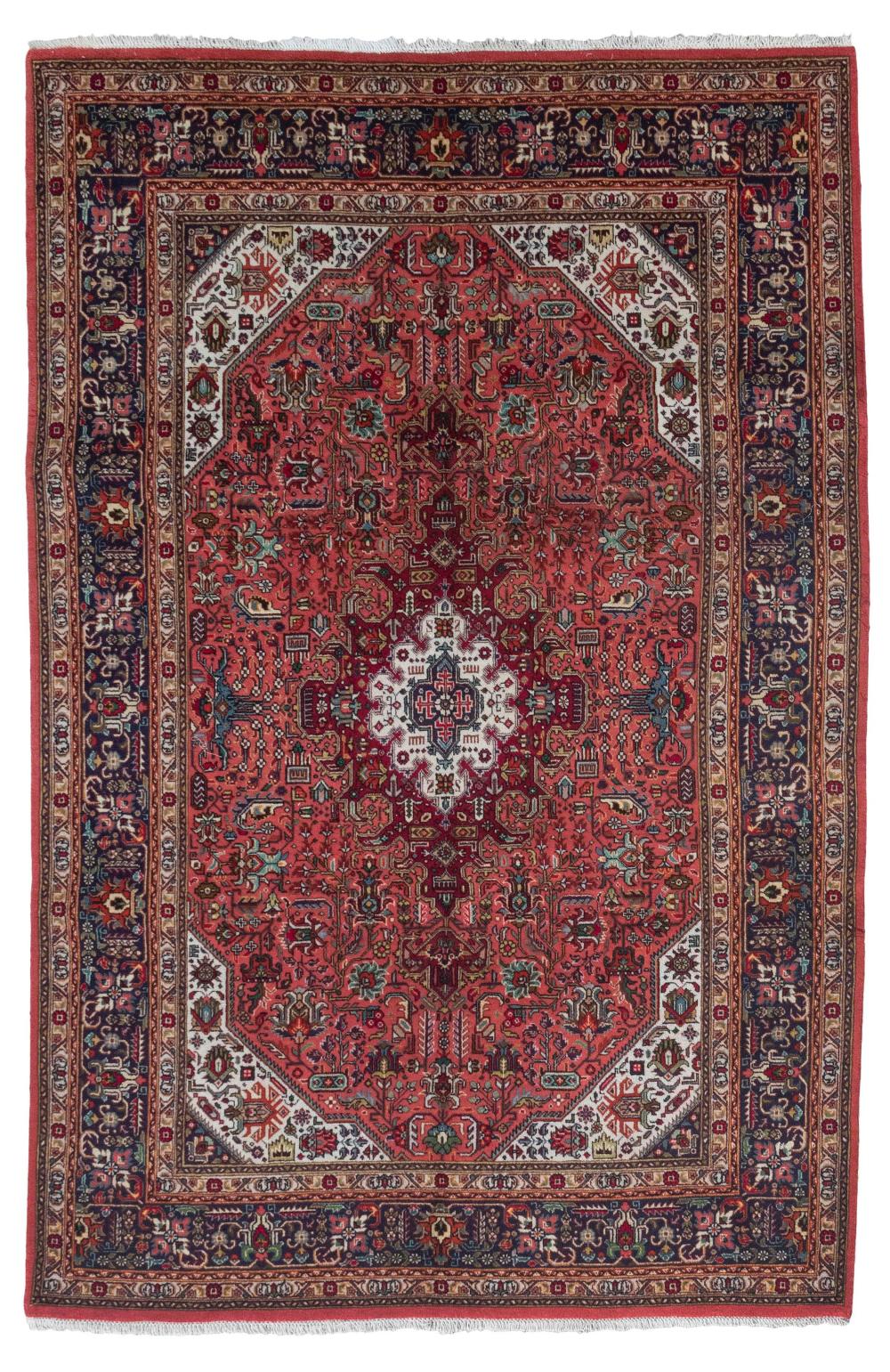 Appraisal: TABRIZ RUG X LATE TH CENTURYTABRIZ RUG ' X '