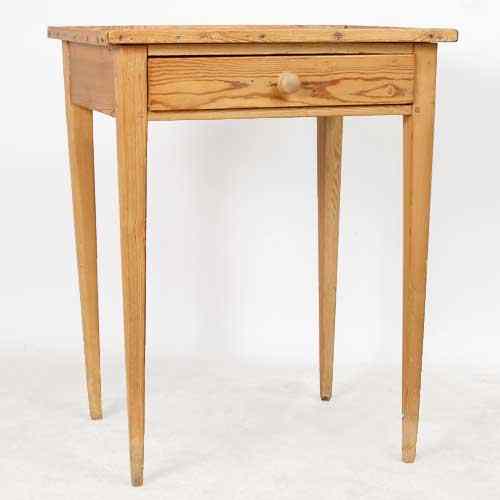 Appraisal: An English George III Stripped Pine Side Table circa having