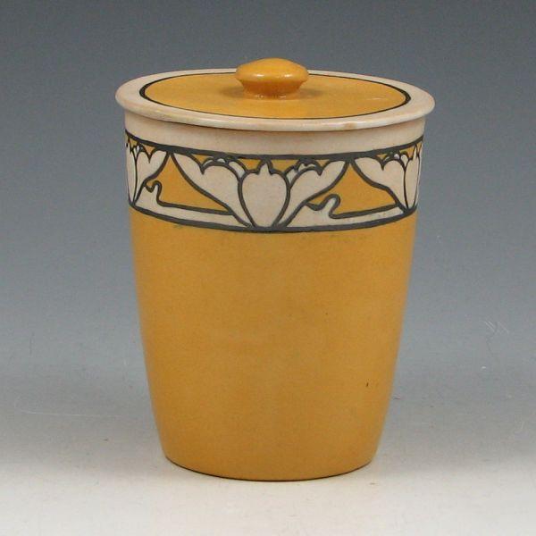 Appraisal: Saturday Evening Girls SEG lidded lotus jar by Annie Levine