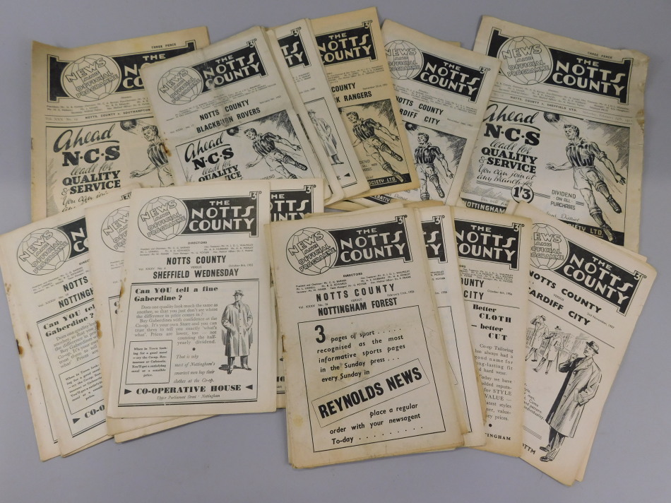 Appraisal: A collection of Notts County football programmes 's