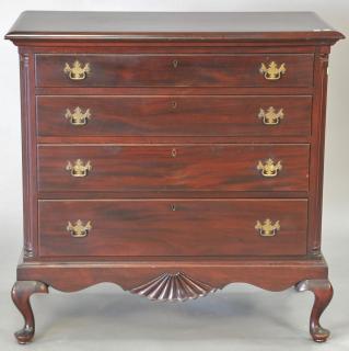 Appraisal: Mayflower Colonial custom mahogany Salem chest ht in wd in