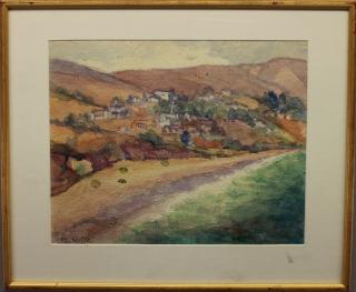 Appraisal: M Witte Marin County California Watercolor M Witte Marin County