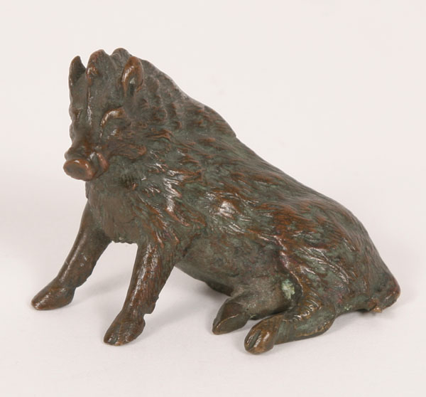 Appraisal: Theodore B Starr New York ca 's- bronze miniature wild