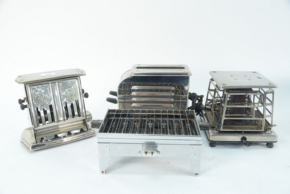 Appraisal: A Group of Eleven Vintage Toasters along with a coffee