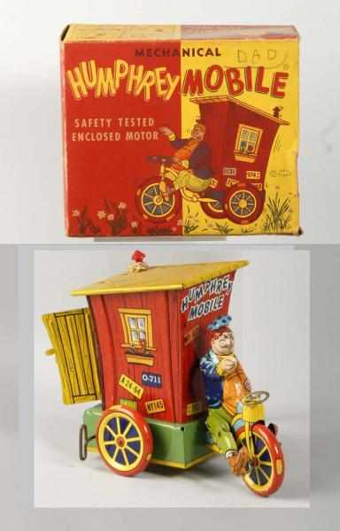 Appraisal: Tin Litho Wyandotte Humphrey Mobile Wind-Up Toy Description American Working