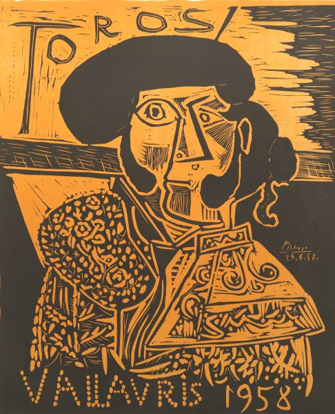 Appraisal: PABLO PICASSO SPANISH - x Toros Vallauris Bloch Linocut on