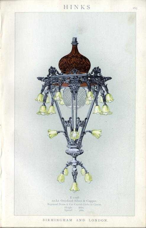 Appraisal: JAMES HINKS SON LTD - CATALOGUE OF ELECTRIC LIGHT FITTINGS