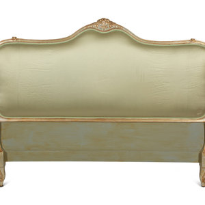 Appraisal: A Louis XV Style Painted and Parcel Gilt Queen Size