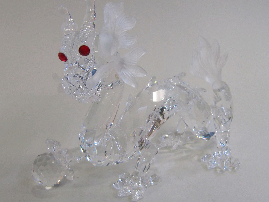 Appraisal: Swarovski crystal figure 'Fabulous Creatures - The Dragon' with box