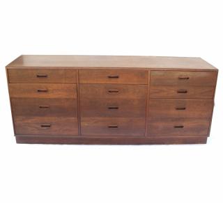 Appraisal: Modern Danish Style Sideboard Modern Danish style twelve drawer sideboard