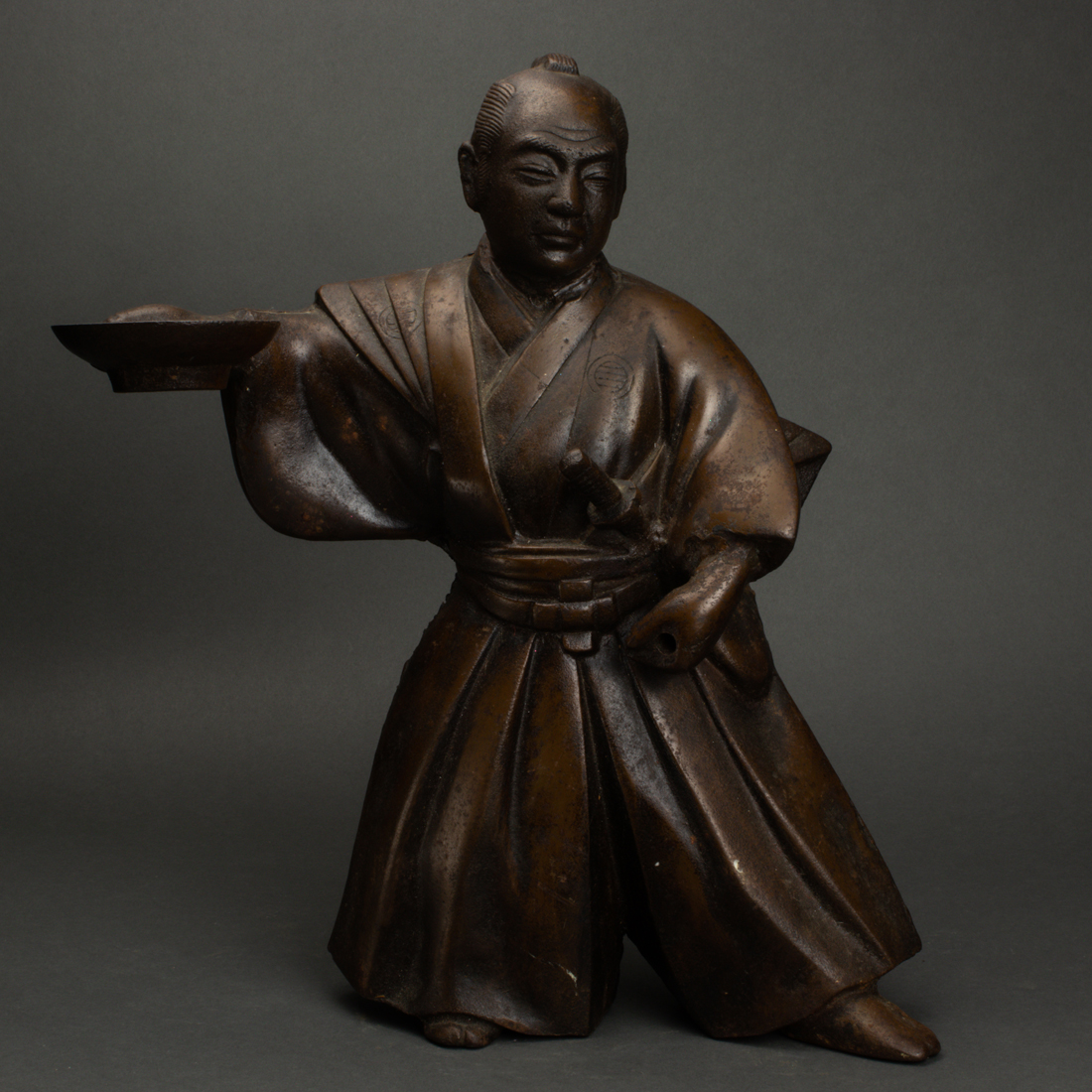 Appraisal: JAPANESE BRONZE FIGURE Japanese bronze figure h