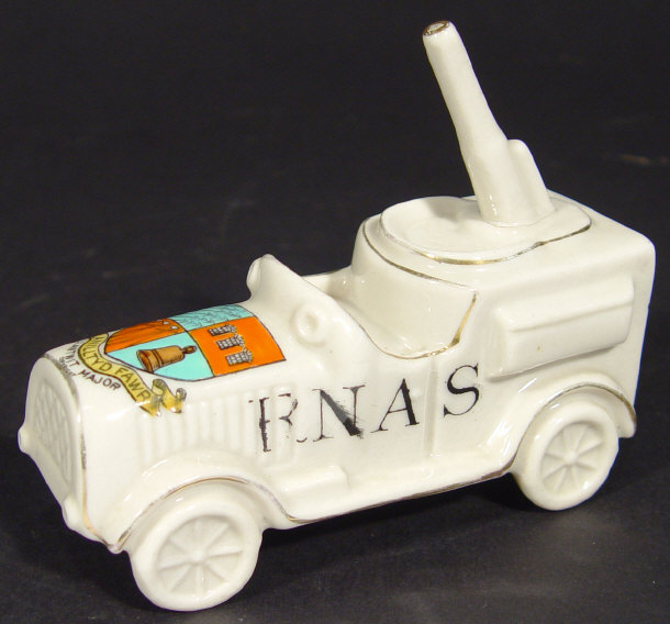 Appraisal: Military interest Carlton crested china RNAS field car with Llantwit