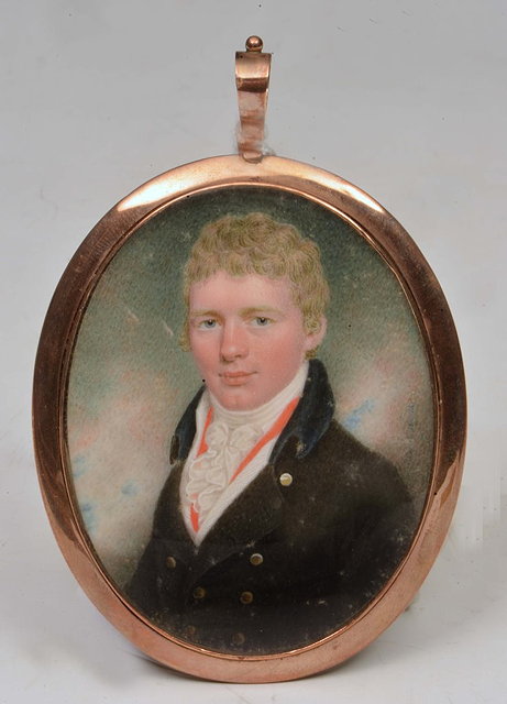 Appraisal: Peter Paillou British circa - Half length portrait miniature of