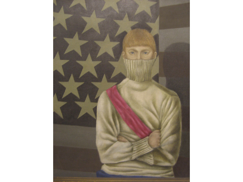 Appraisal: FRANK LIMONE AMERICAN B THE GOOD AMERICAN BOY oil on