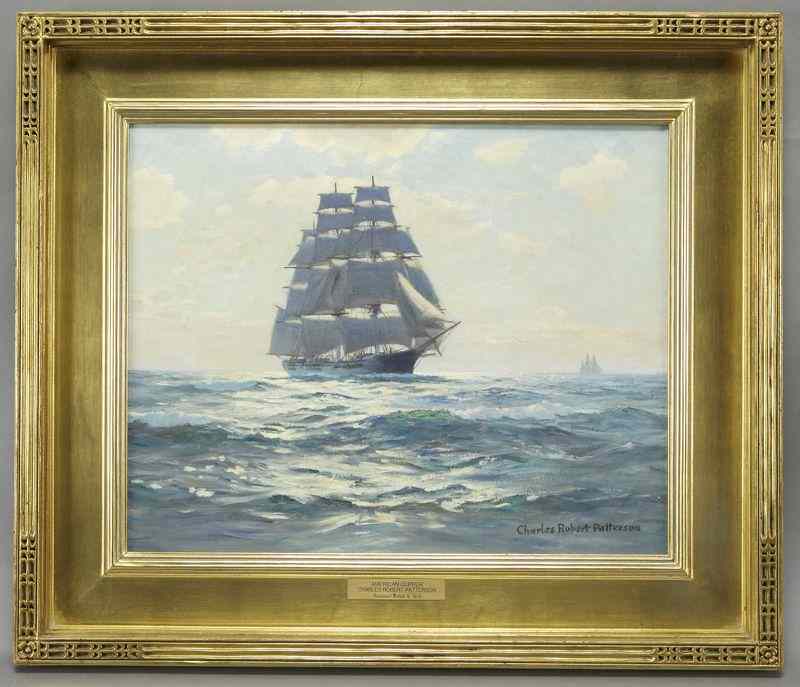 Appraisal: Charles Robert Patterson ''American Clipper''oil painting on canvas Canvas ''H