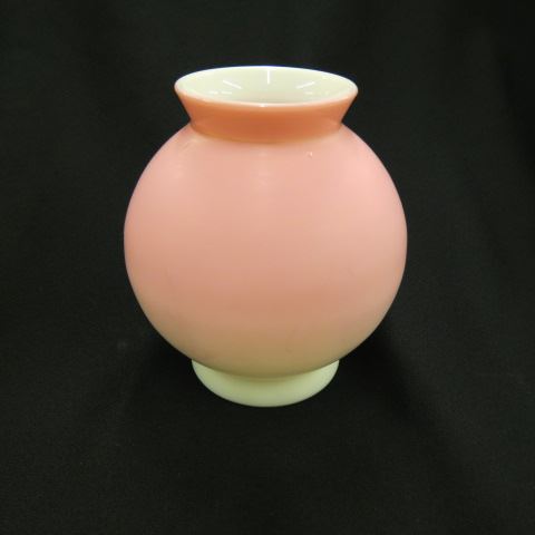 Appraisal: Burmese Style Art Glass Vase satin excellent