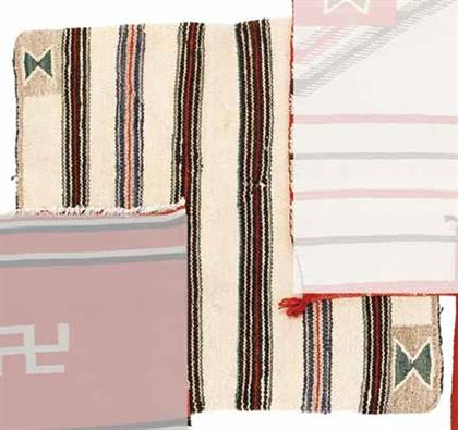 Appraisal: Navajo striped saddle blanket early th century