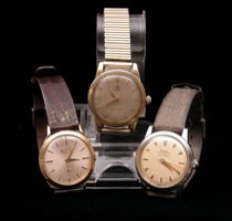 Appraisal: A Lot of Three Wrist Watches Manual wind Lucien Piccard