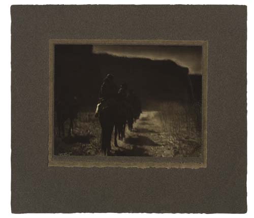 Appraisal: CURTIS EDWARD S - The Vanishing Race Platinum print x