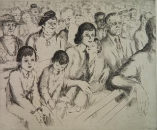 Appraisal: Hubert Morley etching Hubert Morley American c - c -