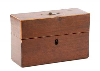 Appraisal: English Small Mahogany Traveling Apothecary Box English th century A