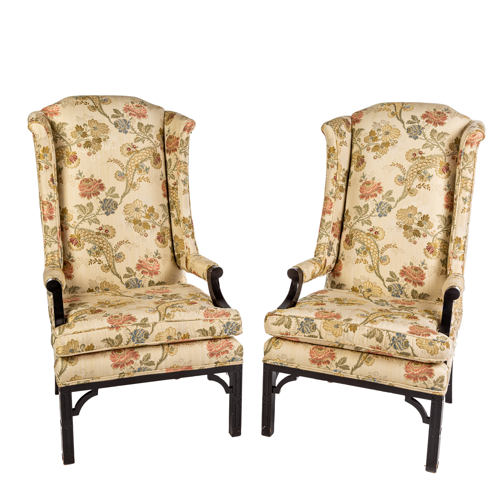 Appraisal: A PAIR OF CHINESE CHIPPENDALE STYLE ARM CHAIRS th century