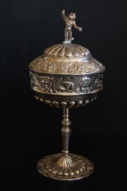 Appraisal: CONTINENTAL SILVER LIDDED COMPORT