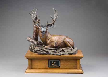 Appraisal: RIP CASWELL ORIGINAL BRONZE WILDLIFE SCULPTURE Oregon born -active Rip