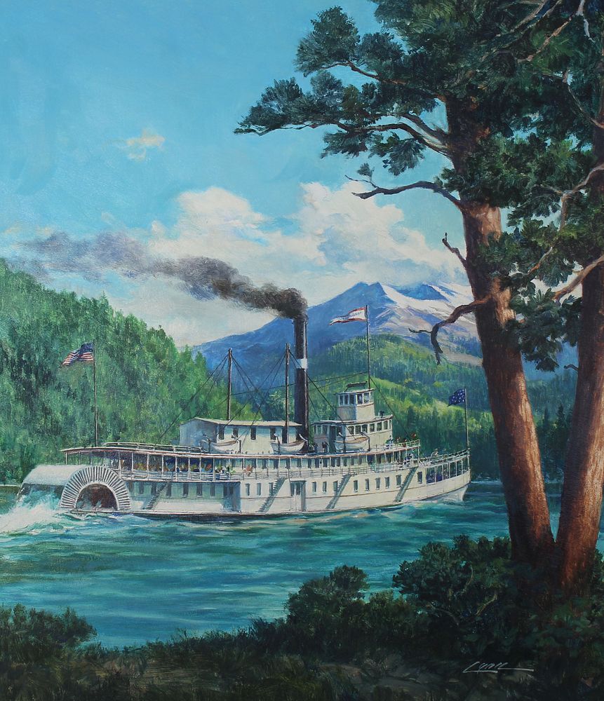 Appraisal: Dennis Lyall B Bailey Gatzert Riverboat Dennis Lyall American B