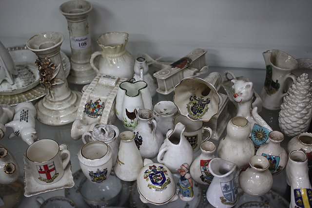 Appraisal: A COLLECTION OF CRESTED CHINA to include two Goss model