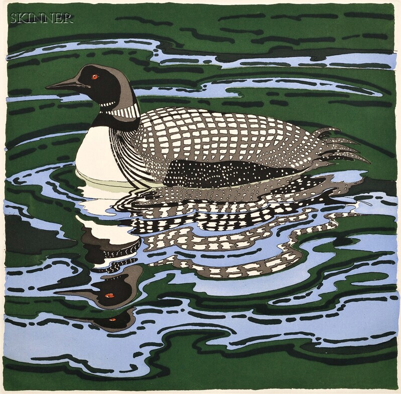 Appraisal: Neil Welliver American - Loon edition of published by The