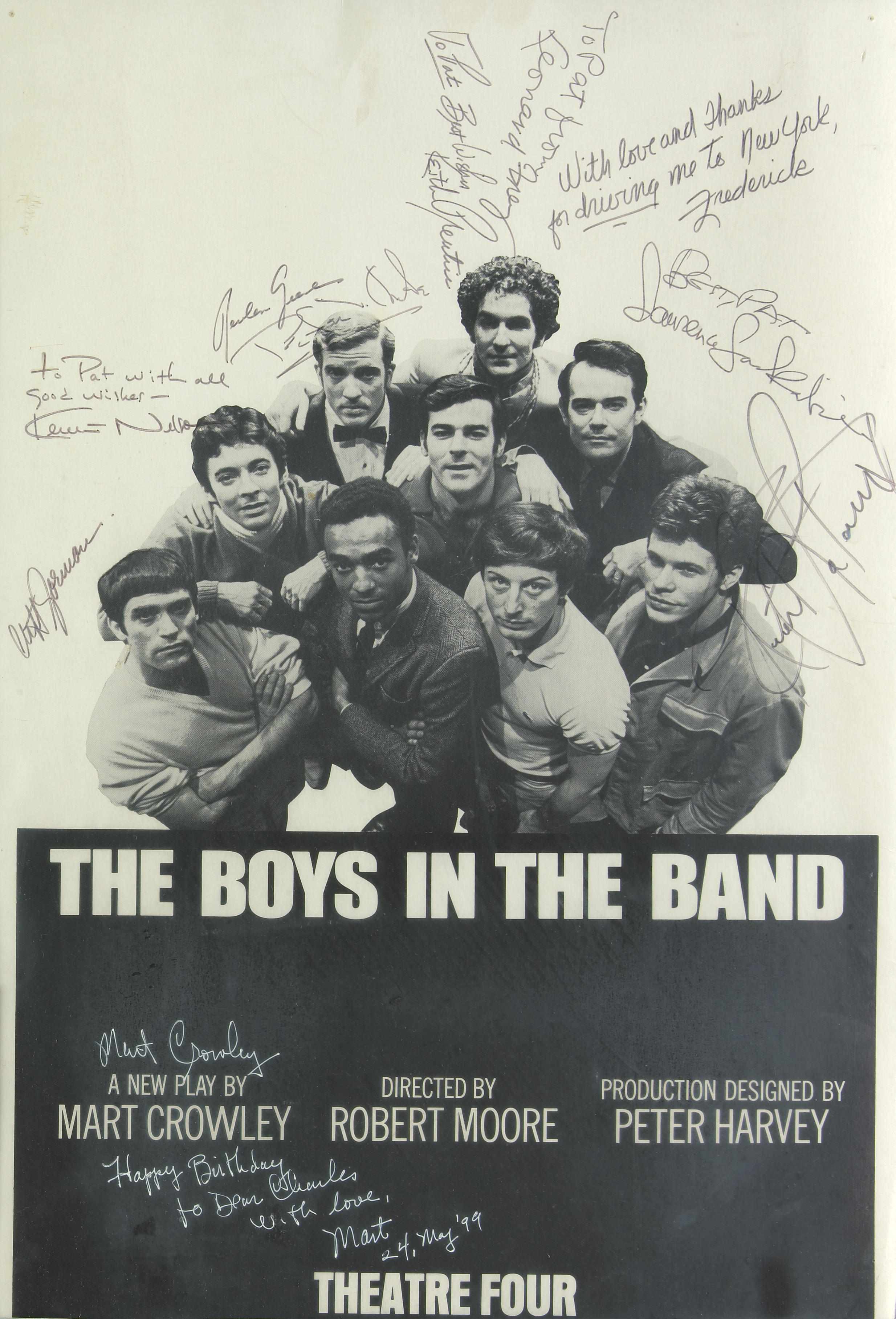 Appraisal: The Boys In The Band signed poster A poster for