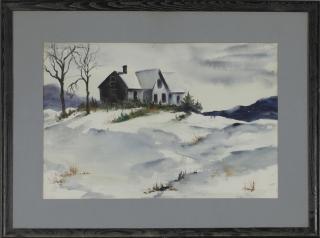 Appraisal: American School Snowy Winter Landscape th c American School Snowy