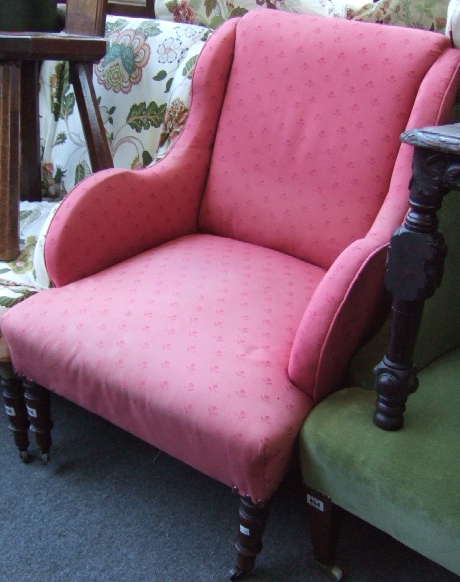 Appraisal: A George IV armchair of small proportions with ring turned