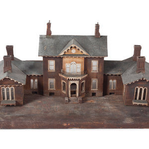 Appraisal: A Carved Wood Model of Ashland Lexington Kentucky Dated Henry