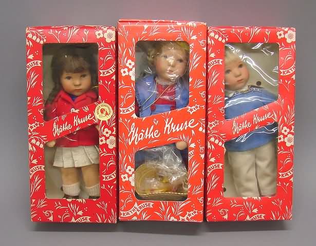 Appraisal: Set of Hanna Kruse dolls in original boxes Dolls have