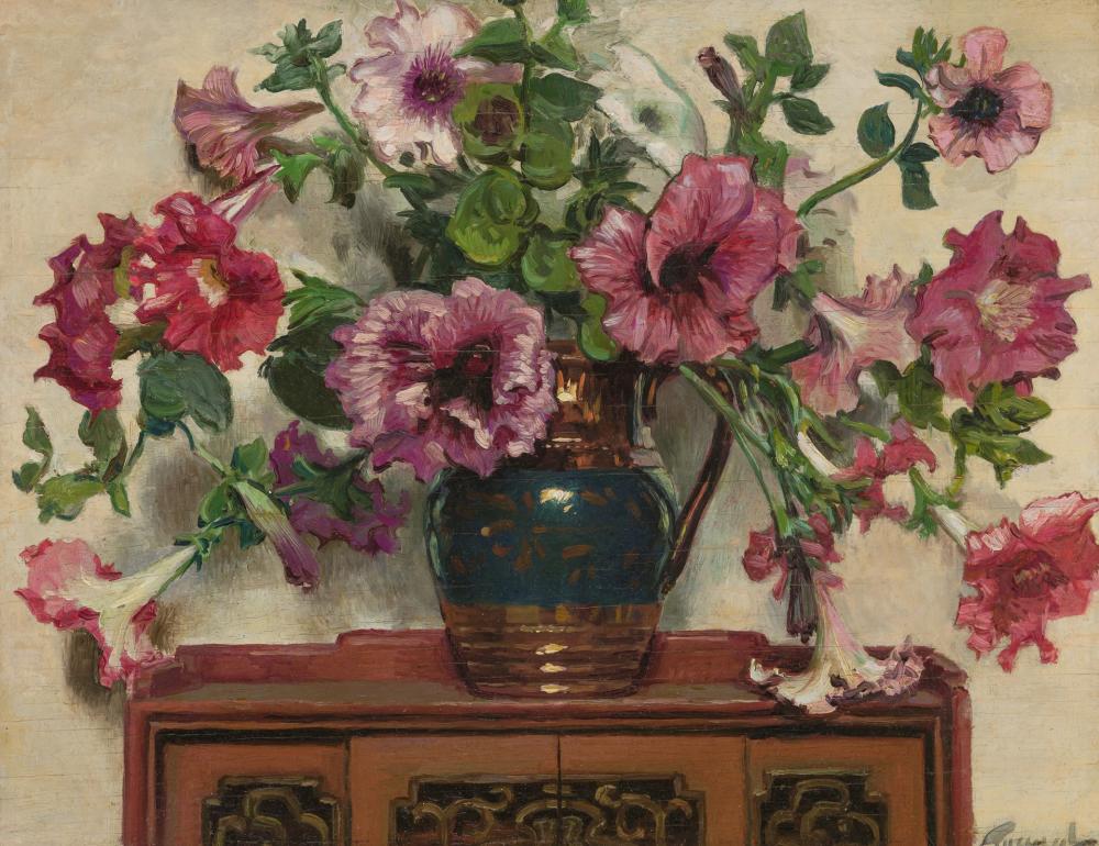 Appraisal: FREDERICK JUDD WAUGH American - Still Life ca oil on