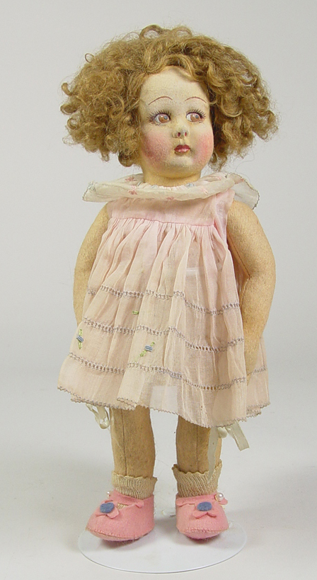 Appraisal: Lenci Girl Doll Circa 's Brown side glancing eyes Nicely