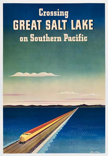 Appraisal: WILLIAM HAINES HALL - CROSSING GREAT SALT LAKE ON SOUTHERN