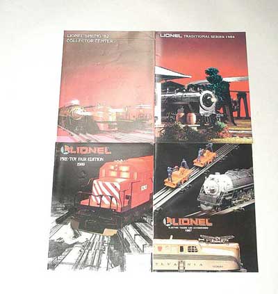 Appraisal: Lionel Train Catalogues - catalogues and leaflets in bound folders