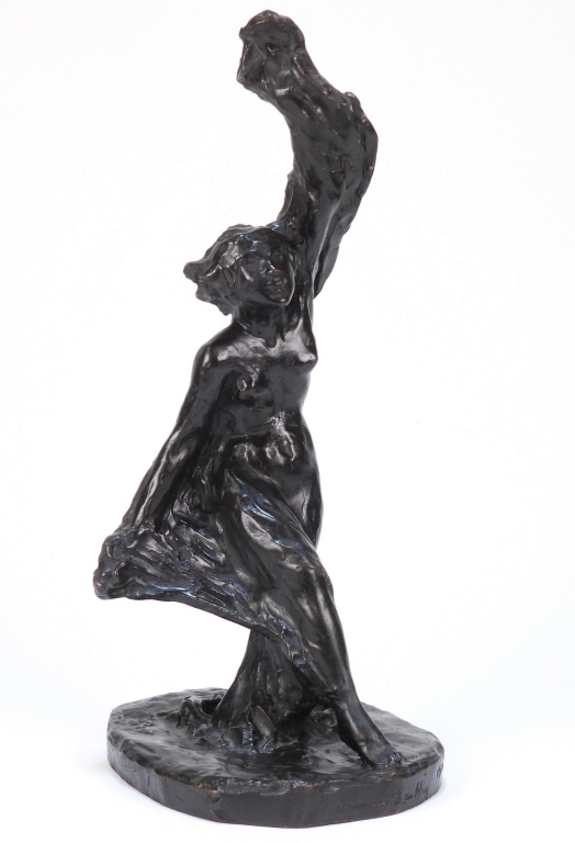 Appraisal: GENEVIEVE LEE HAY MODERN DANCER BRONZE SCULPTURE New York New